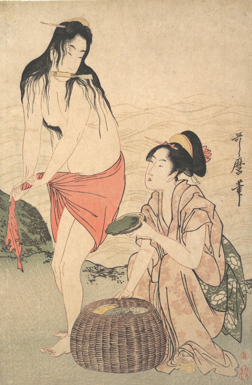 Abalone Divers, 1788. alkotó: Kitagawa Utamaro