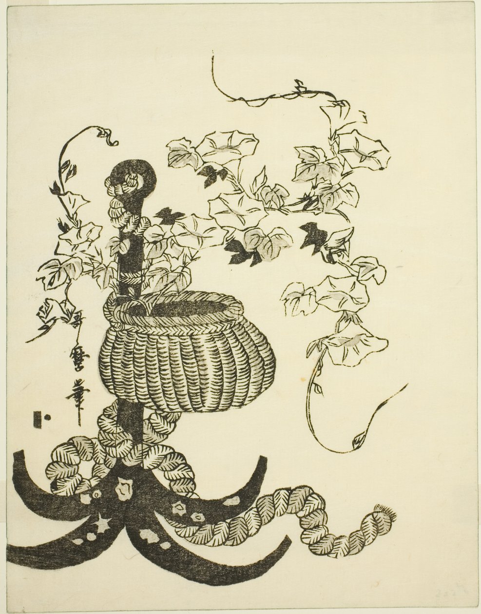Reggeli dicsőség elrendezése (Asagao) alkotó: Kitagawa Utamaro