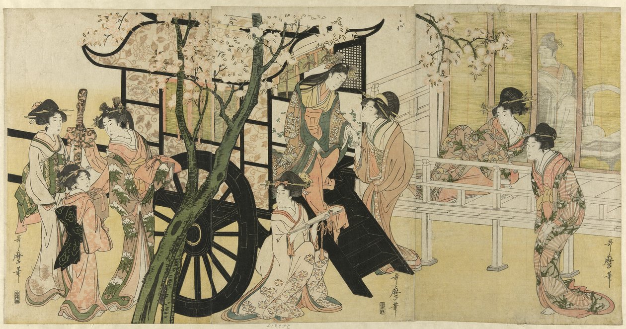 Egy birodalmi hintó alkotó: Kitagawa Utamaro