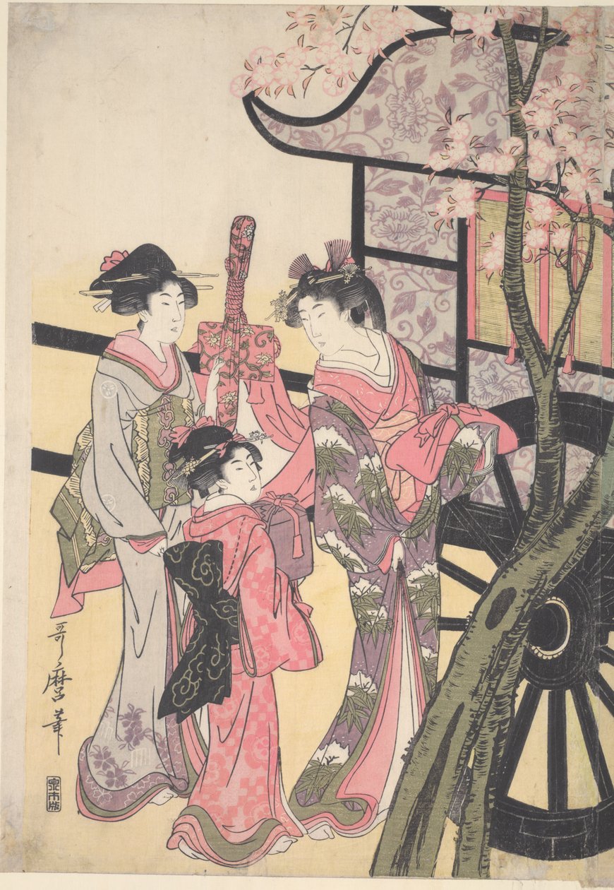 Aoi-Hime Rokujo-Himét hívja alkotó: Kitagawa Utamaro