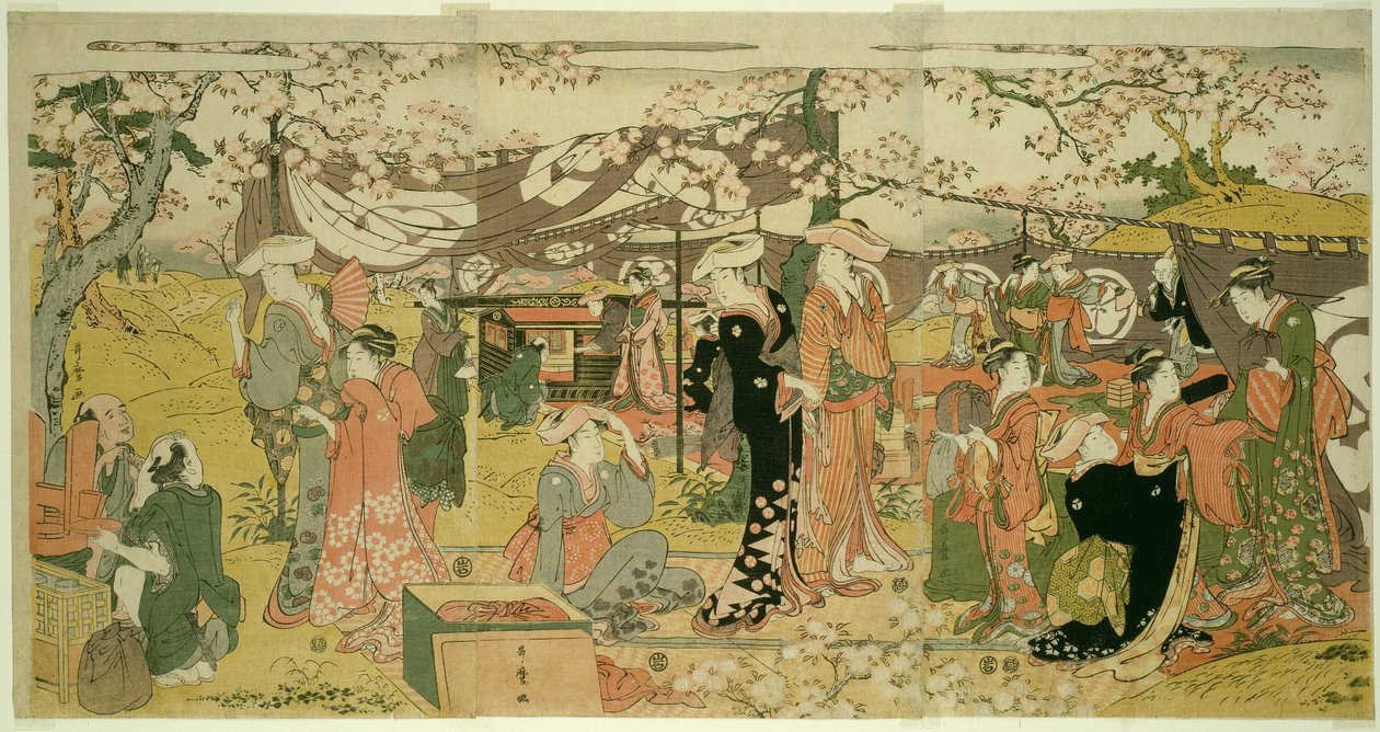 Check ry B durva verzió küldetés (Oka no Utage) alkotó: Kitagawa Utamaro
