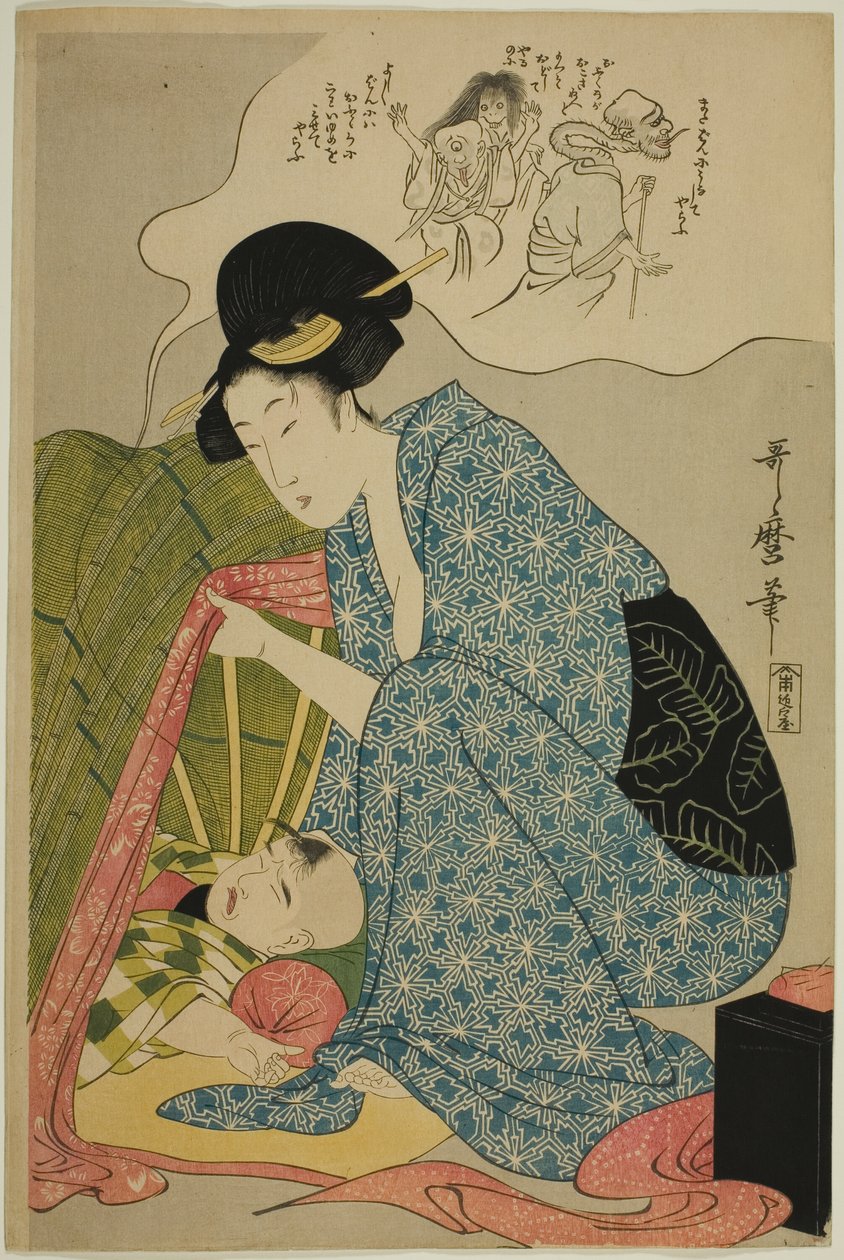 A gyermek rémálma a szellemekről alkotó: Kitagawa Utamaro