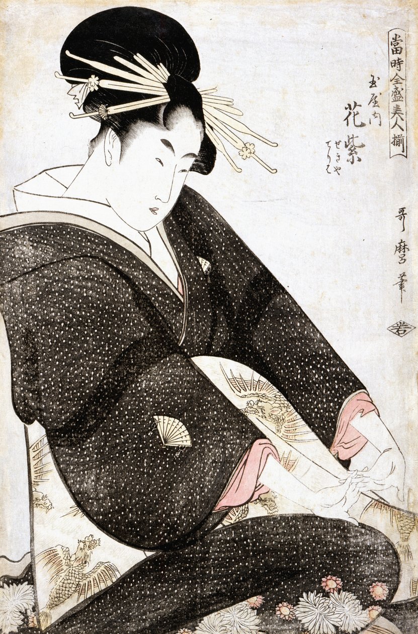 A Tamaya kurtizánja, Hanamurasaki alkotó: Kitagawa Utamaro