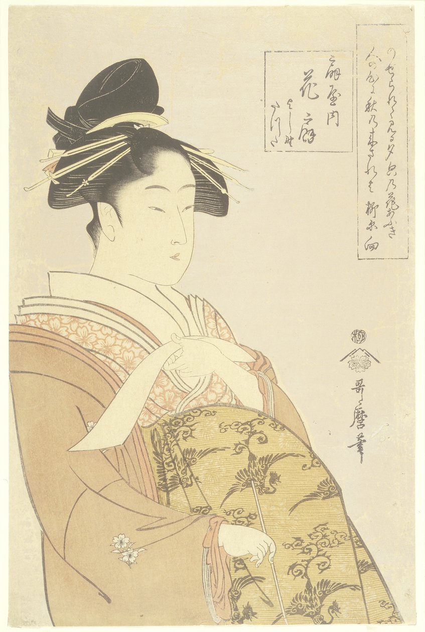 Hanao_gi kurtizán az O_giya-házból, 1793-1794 alkotó: Kitagawa Utamaro