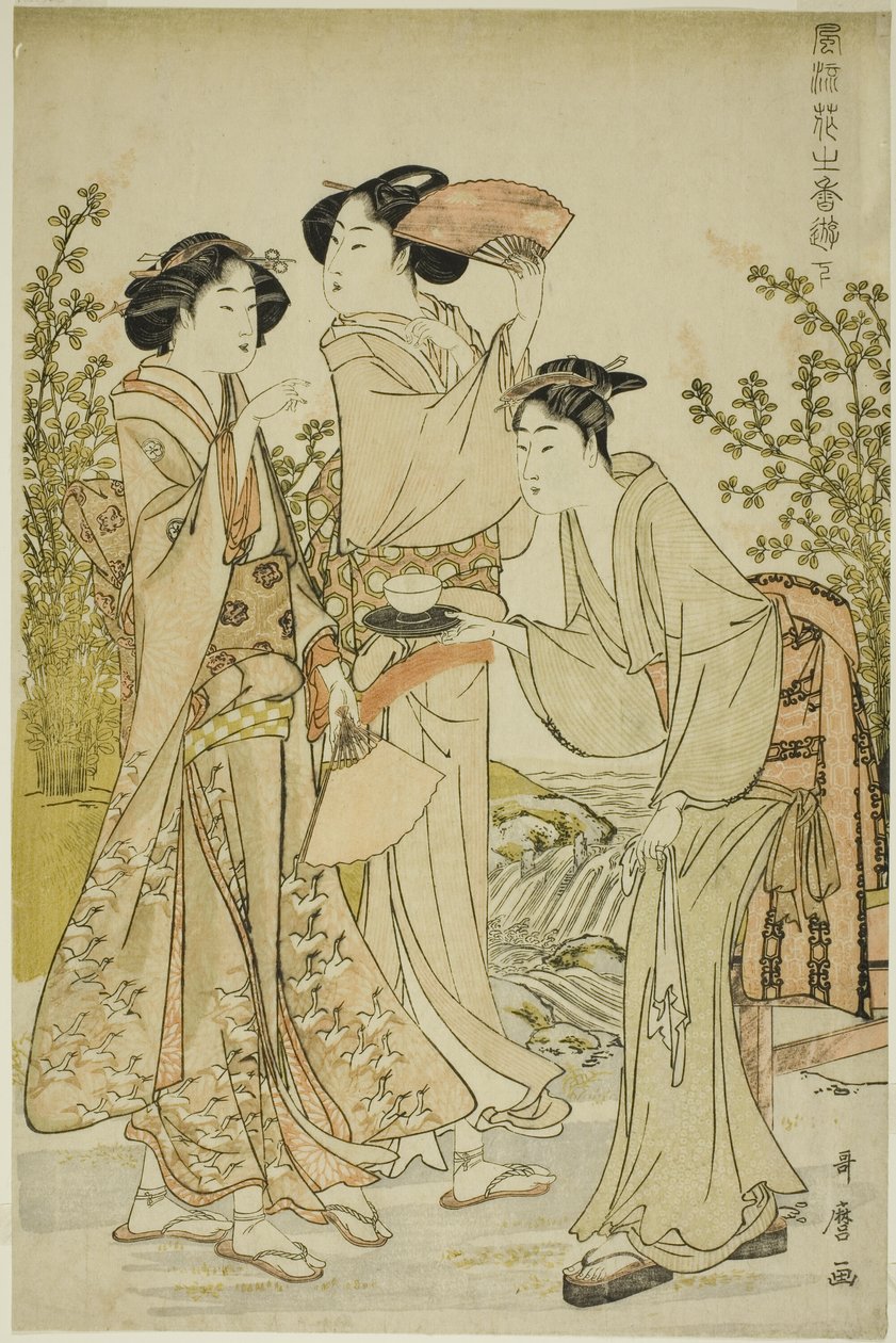 Elegant Pleasures: The Scent of Flowers, balra (Furyu hana no ka asobi, ge) alkotó: Kitagawa Utamaro
