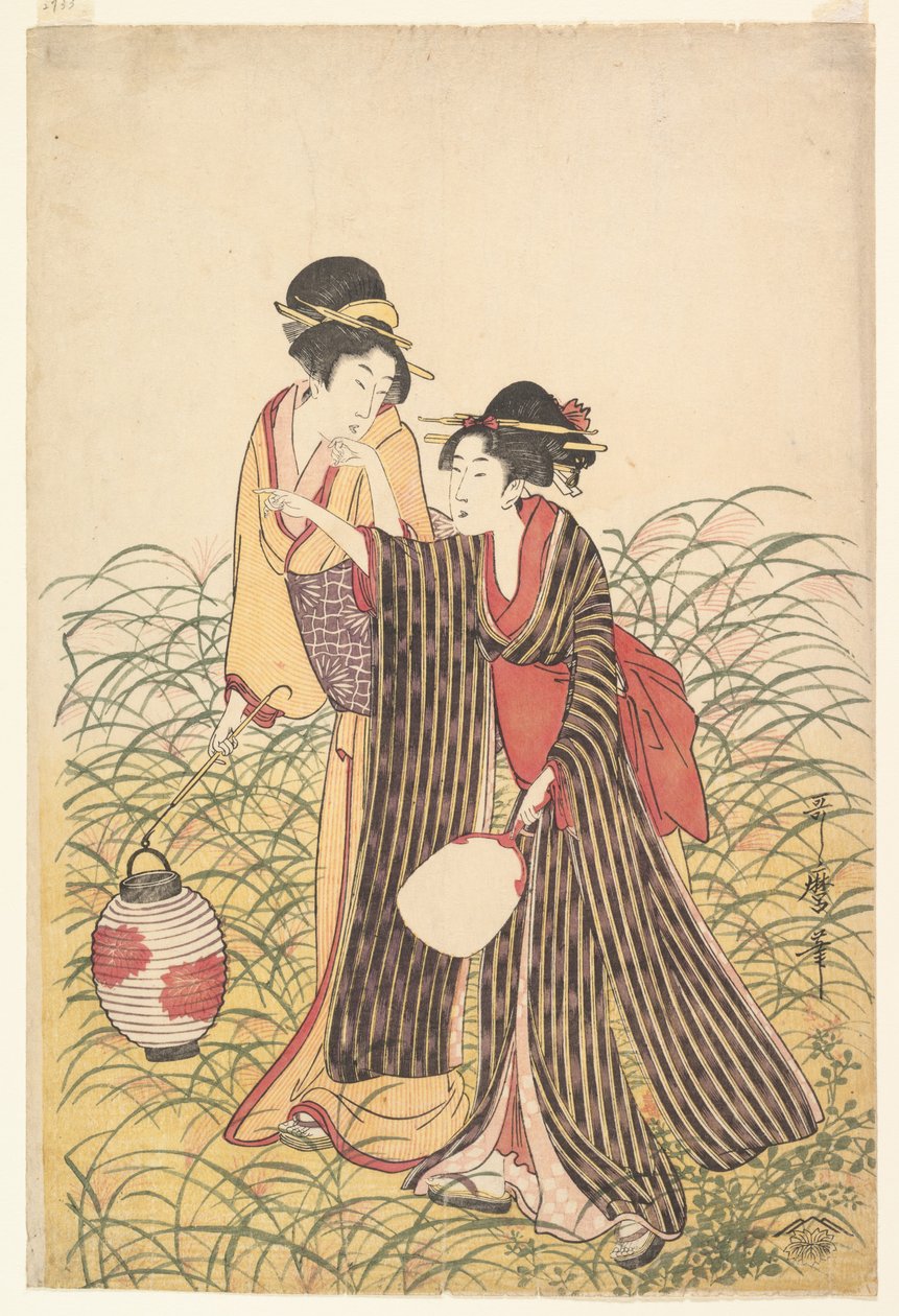 Szökött szerelmesek Musashinóban alkotó: Kitagawa Utamaro