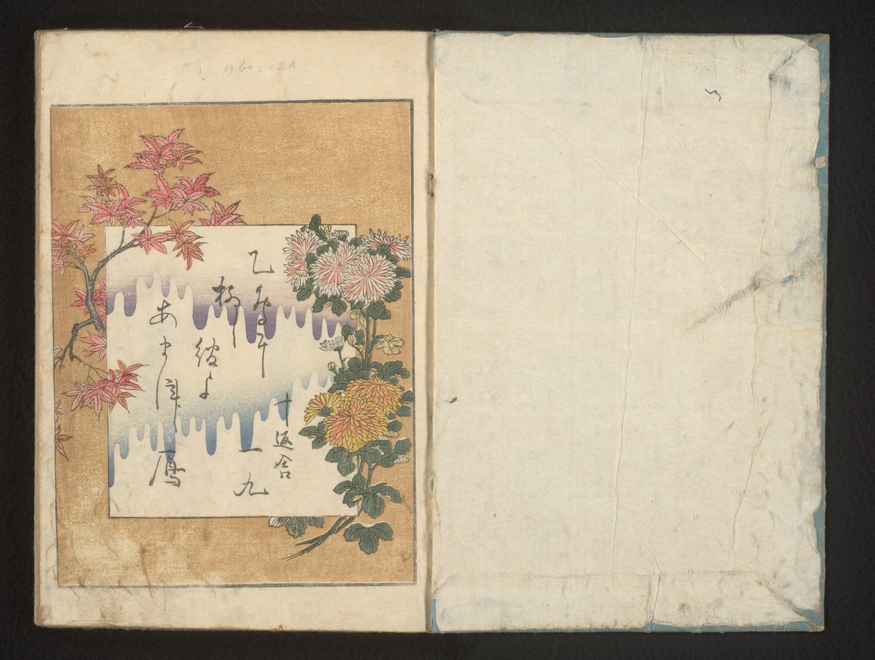 Vers őszi virágokkal alkotó: Kitagawa Utamaro