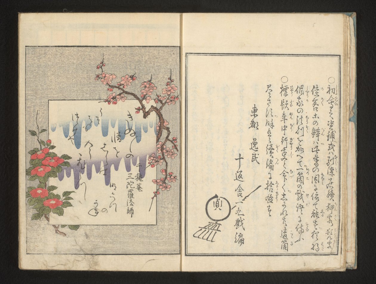 Vers tavaszi virágokkal alkotó: Kitagawa Utamaro