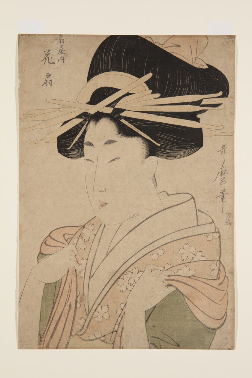 Hana?gi of the ?giya (színes fatömbnyomat) alkotó: Kitagawa Utamaro
