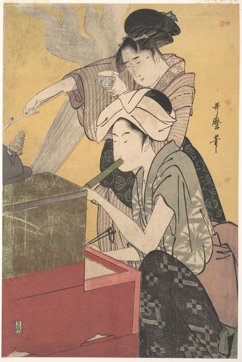 A konyhában alkotó: Kitagawa Utamaro