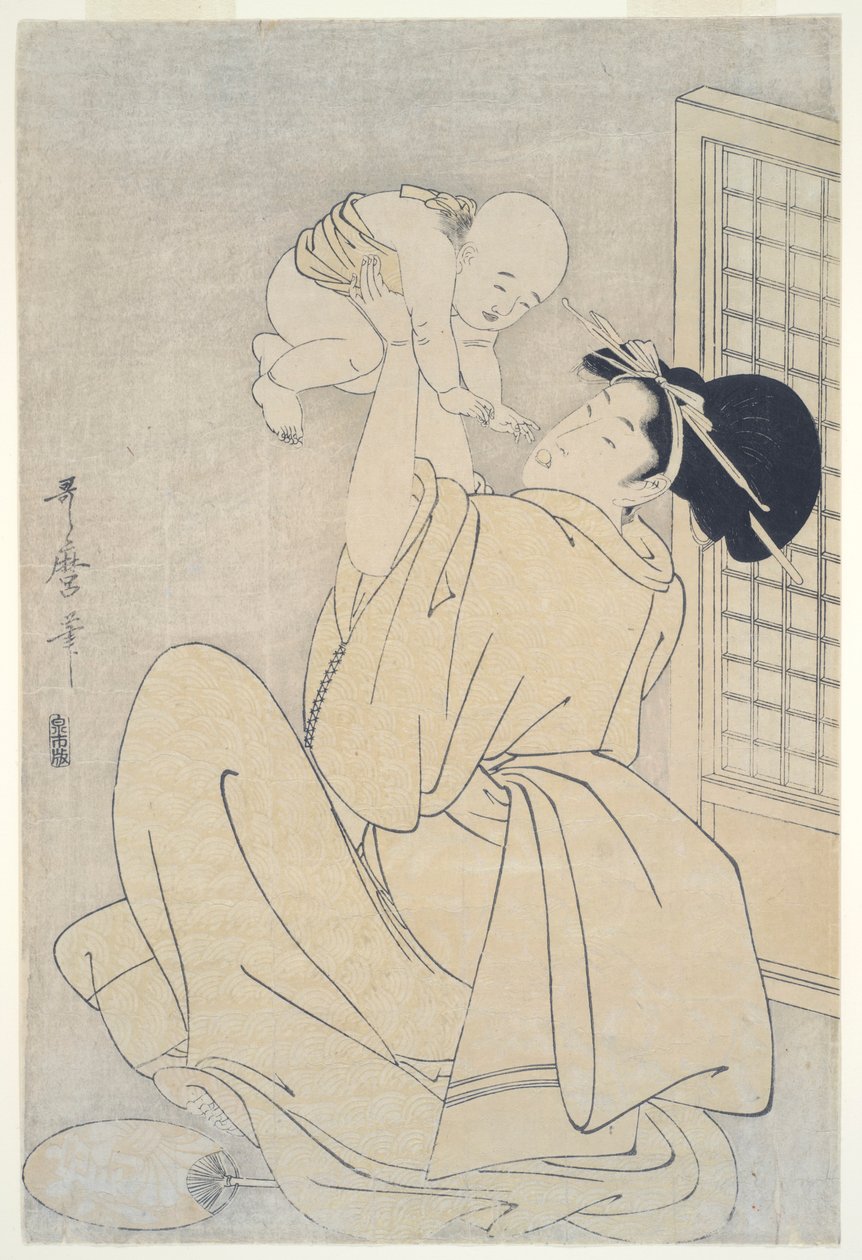 Anya és gyermek alkotó: Kitagawa Utamaro