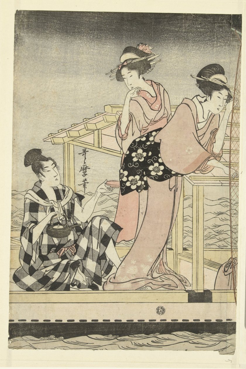 Éjszakai horgászat alkotó: Kitagawa Utamaro