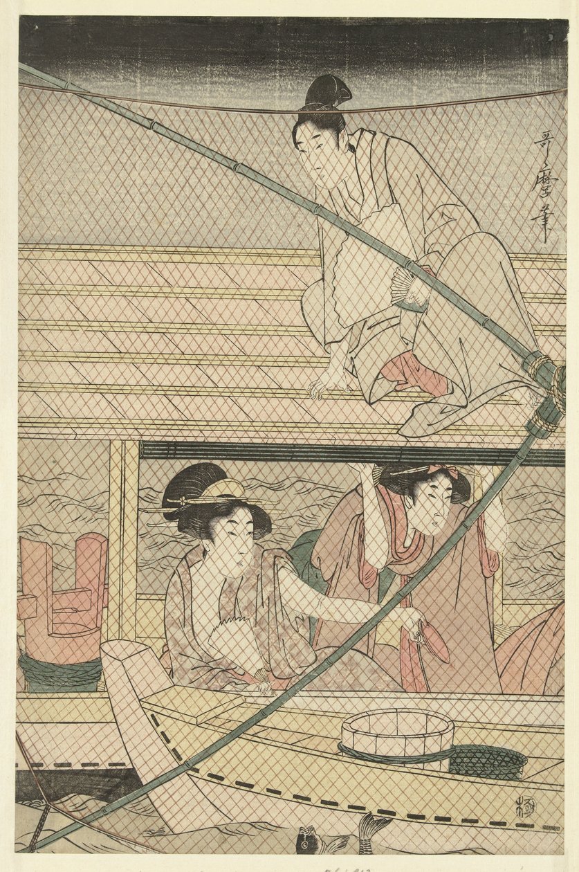 Éjszakai horgászat alkotó: Kitagawa Utamaro