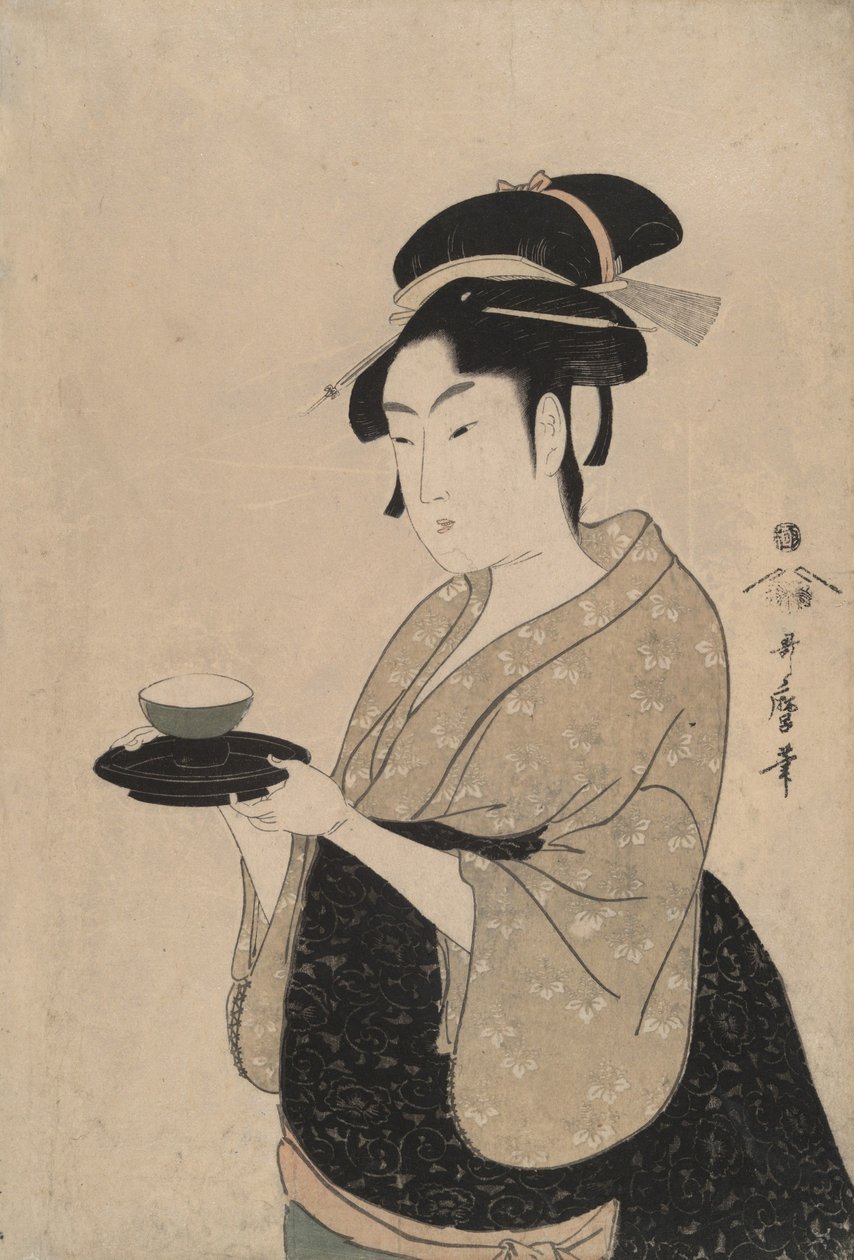 Okita, egy teaházi lány alkotó: Kitagawa Utamaro