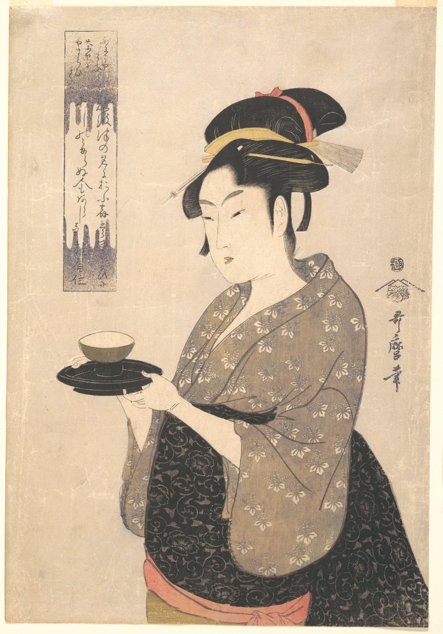 Okita a Naniwaya teaházból alkotó: Kitagawa Utamaro