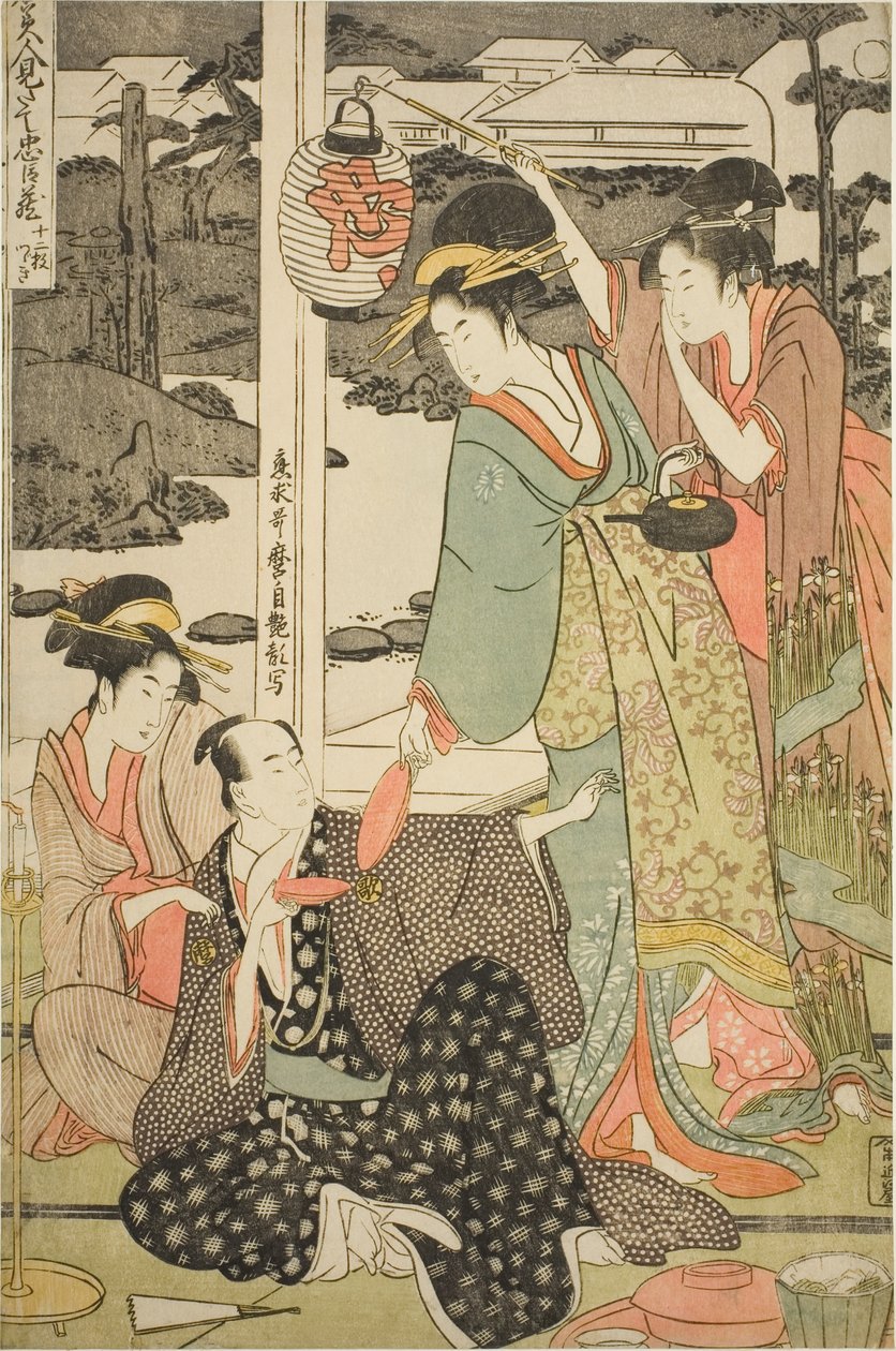 Te Chushingura D Rama Paródia, Farms Beauchies alkotó: Kitagawa Utamaro