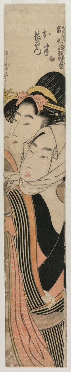Ohan és Choemon szerelmesei, az 1800-as évek eleje vagy közepe. alkotó: Kitagawa Utamaro