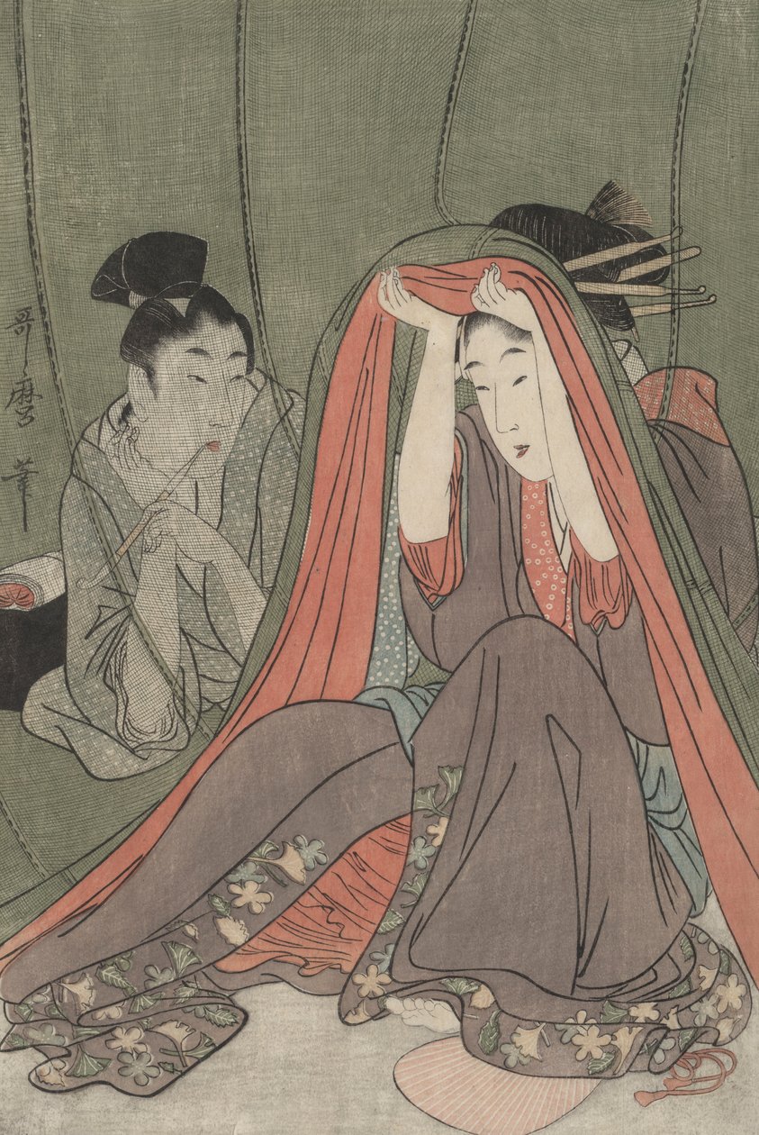 A szúnyogháló alkotó: Kitagawa Utamaro