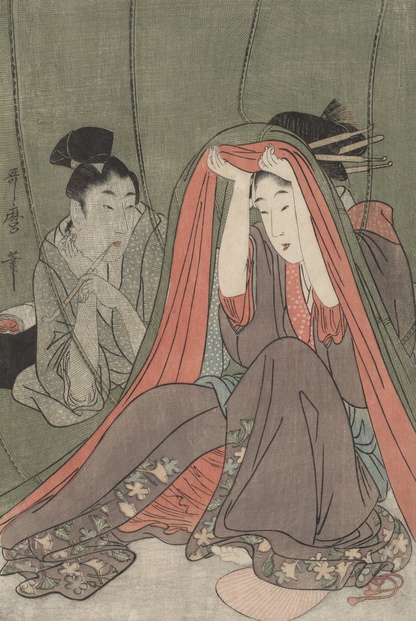 A szúnyogháló alkotó: Kitagawa Utamaro