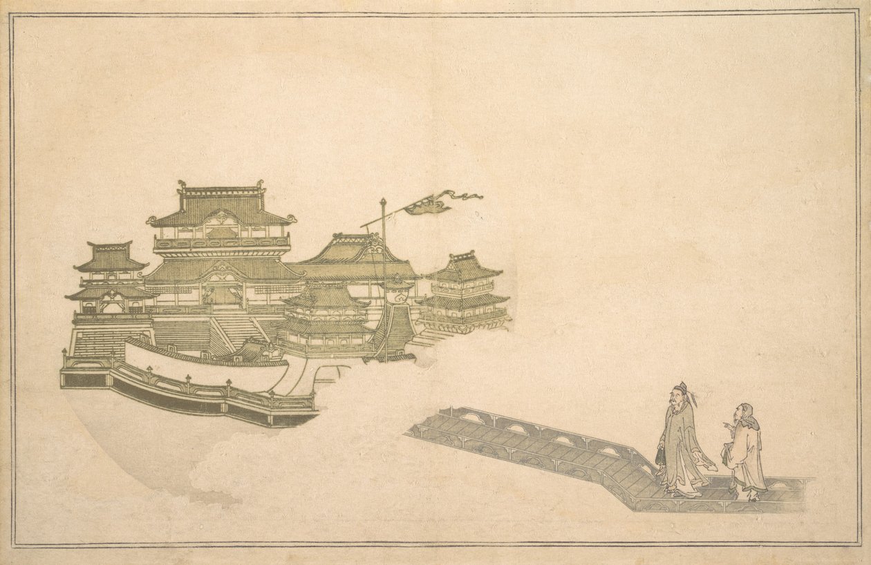 Palota a Holdban, 8. hónap, 1789. alkotó: Kitagawa Utamaro