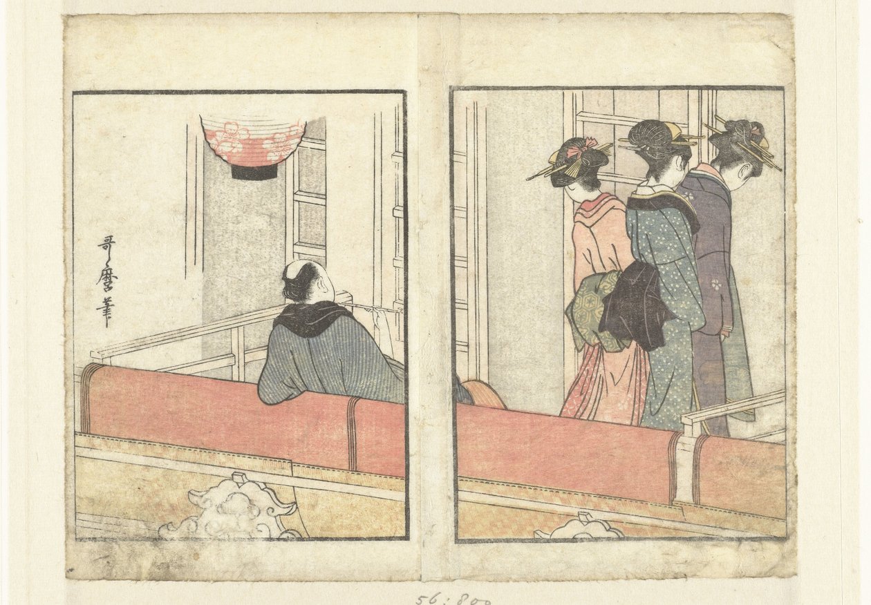 Színházi doboz Bepillantás a színfalak mögé a színészekbe (sorozat címe) Yakusha gakuya tsu (sorozat címe) alkotó: Kitagawa Utamaro