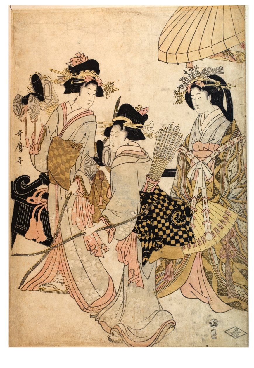Három nő, mint íjász alkotó: Kitagawa Utamaro