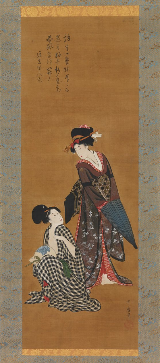 Két szépség, kb. 1801-4. alkotó: Kitagawa Utamaro