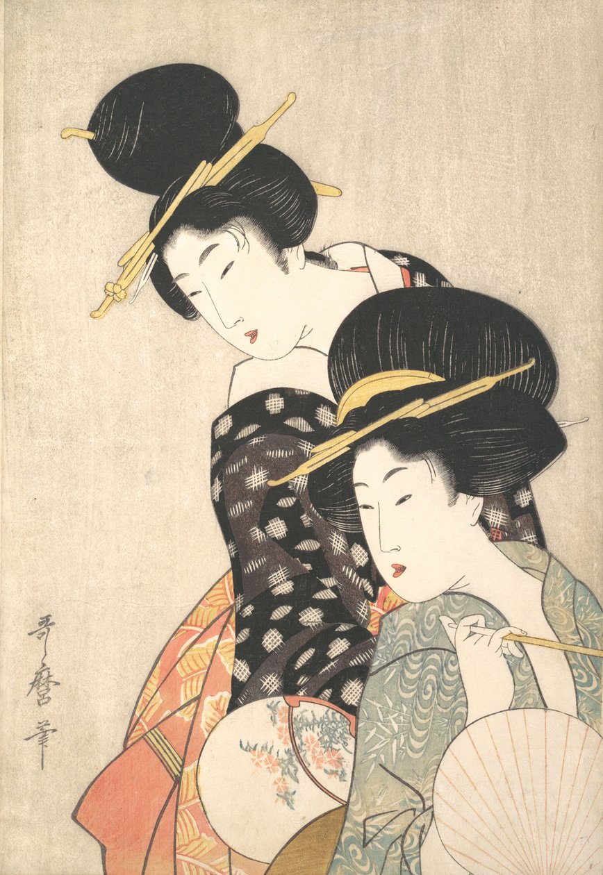 Két nő, kb. 1790. alkotó: Kitagawa Utamaro