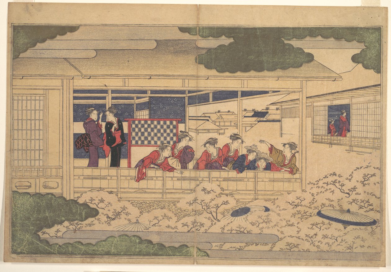 Cseresznyevirágzás megtekintése alkotó: Kitagawa Utamaro