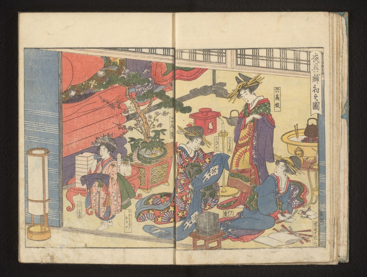 Előkészületek az ünnepekre alkotó: Kitagawa Utamaro
