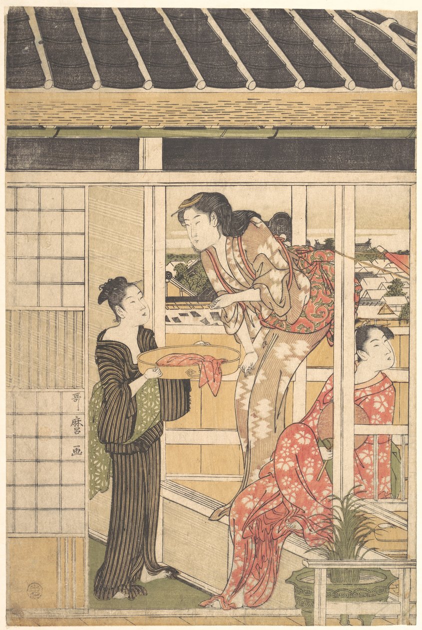 Mosás napja alkotó: Kitagawa Utamaro