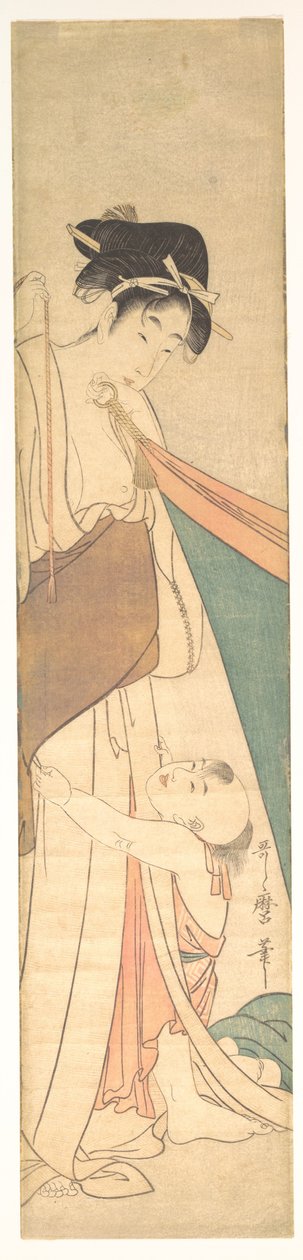 Frau und Kind alkotó: Kitagawa Utamaro