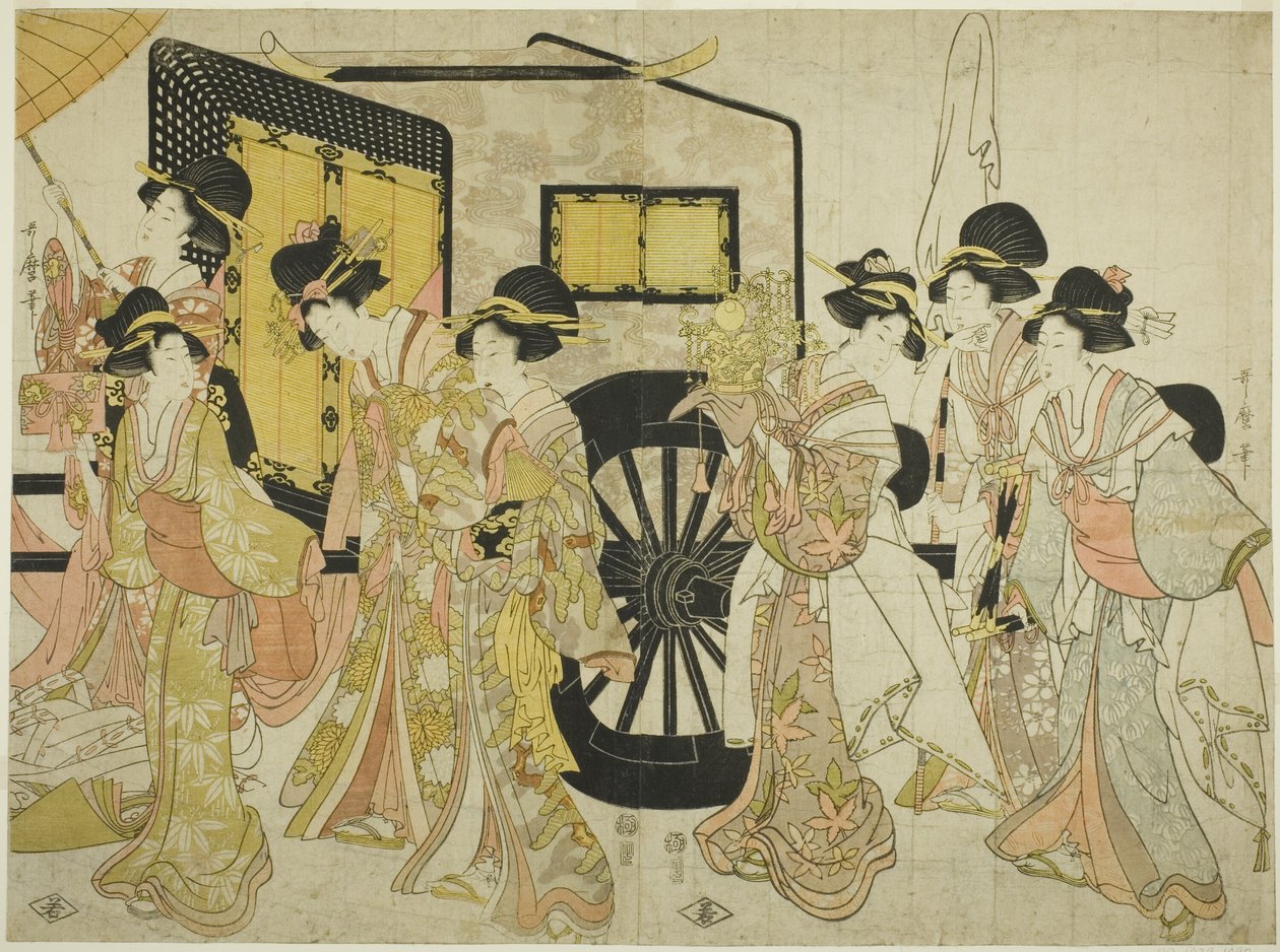 Birodalmi menetet utánzó nők alkotó: Kitagawa Utamaro
