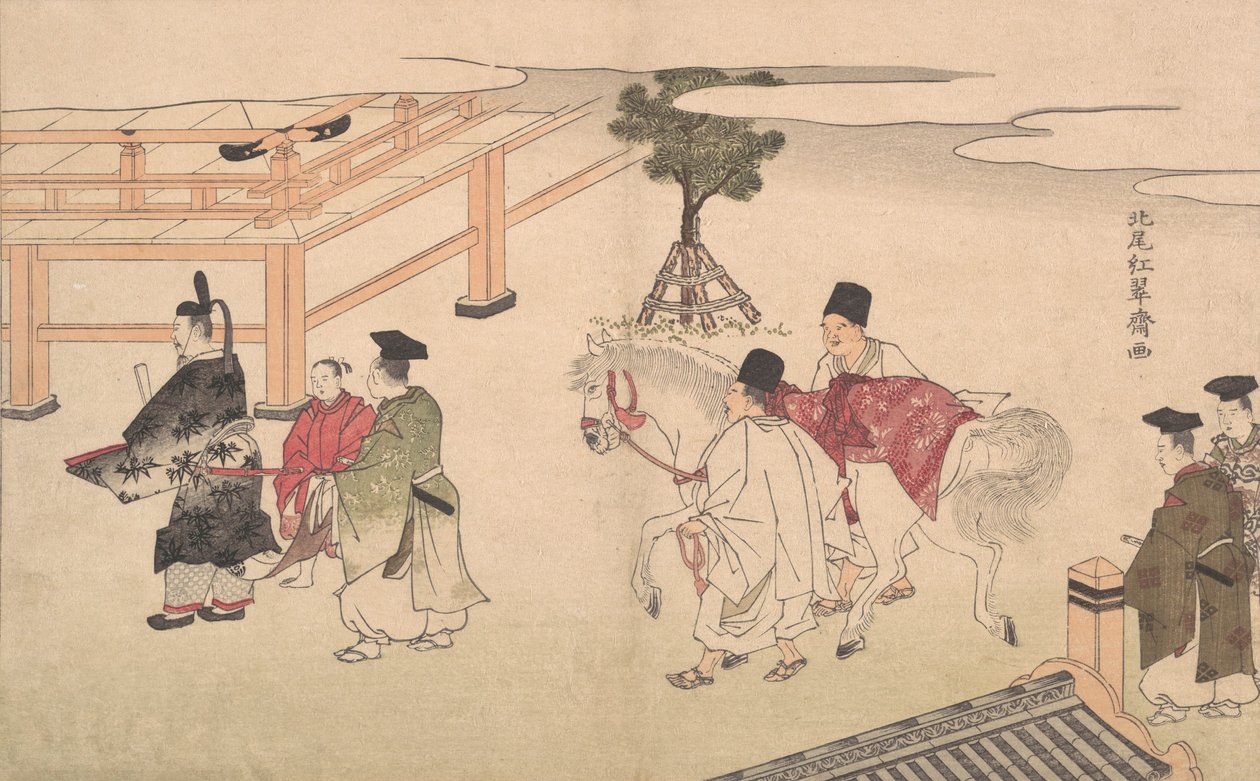 Hakuba no Sechie, 18. század vége – 19. század eleje. alkotó: Kitao Shigemasa