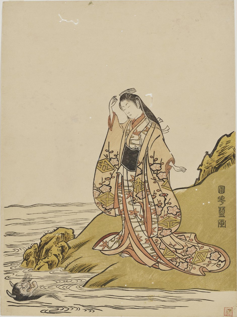 Juharlevelek szemlélése alkotó: Kitao Shigemasa