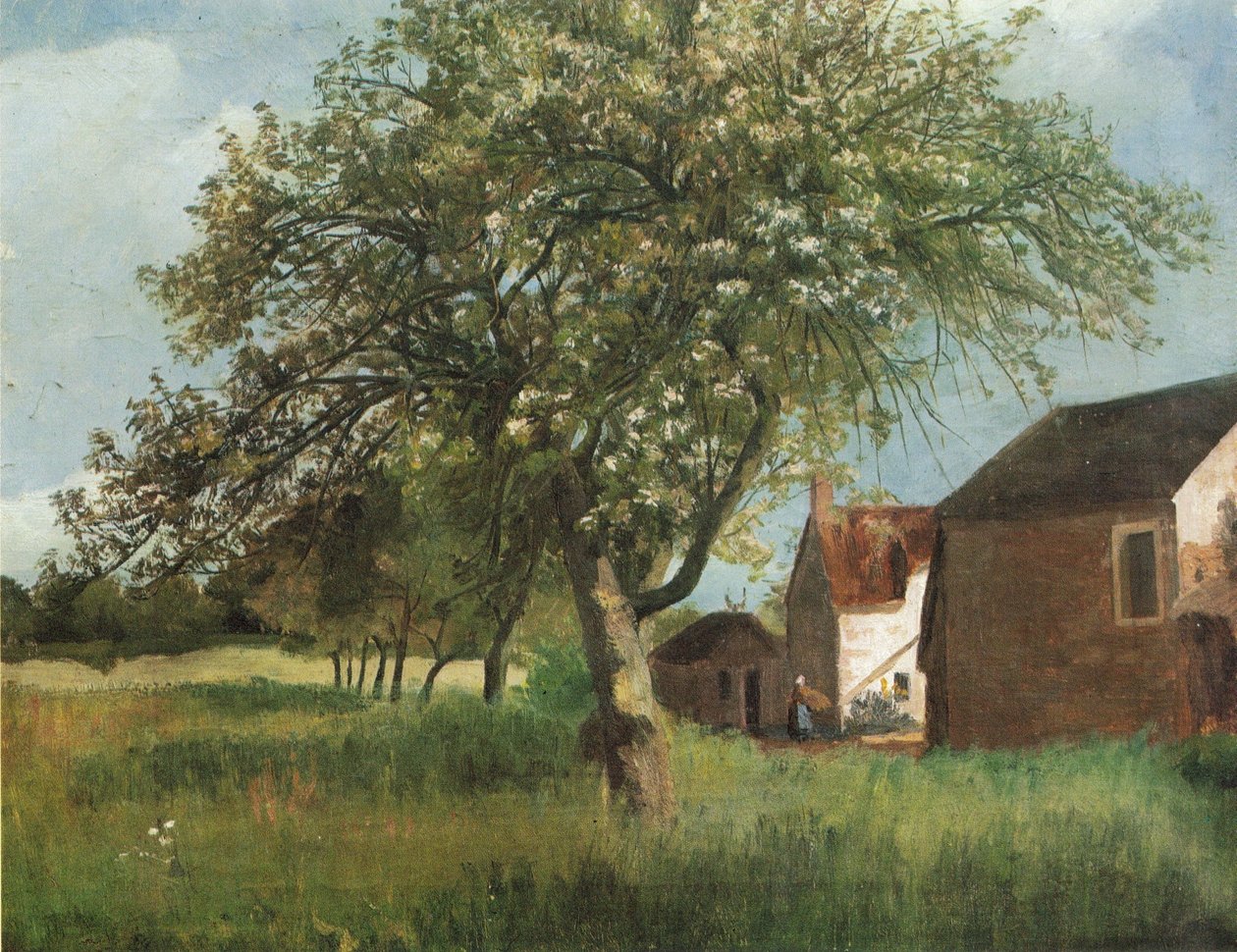 Virágzó fa Cernay-la-Ville-ben alkotó: Kitty Lange Kielland