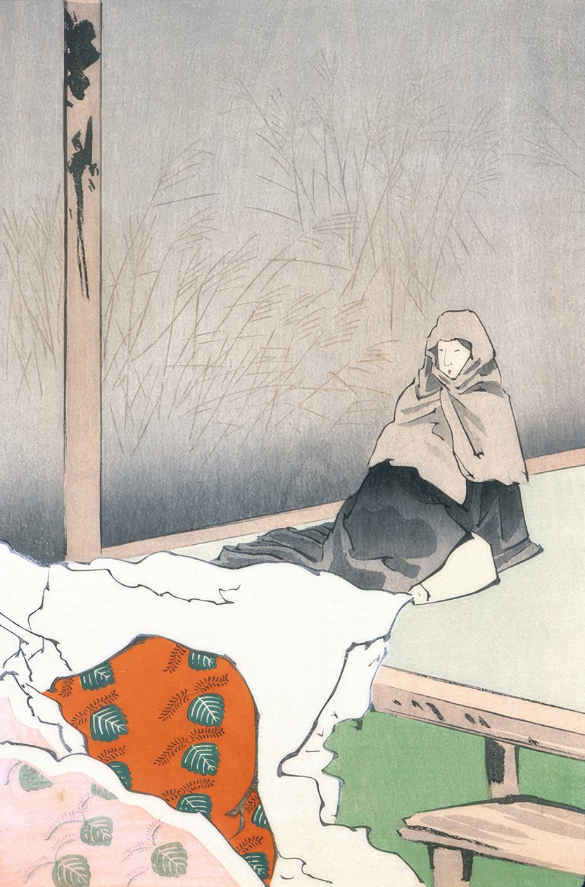 Die Tänzerin Hotoke Gozen bei Gioji alkotó: Kiyochika Kobayashi