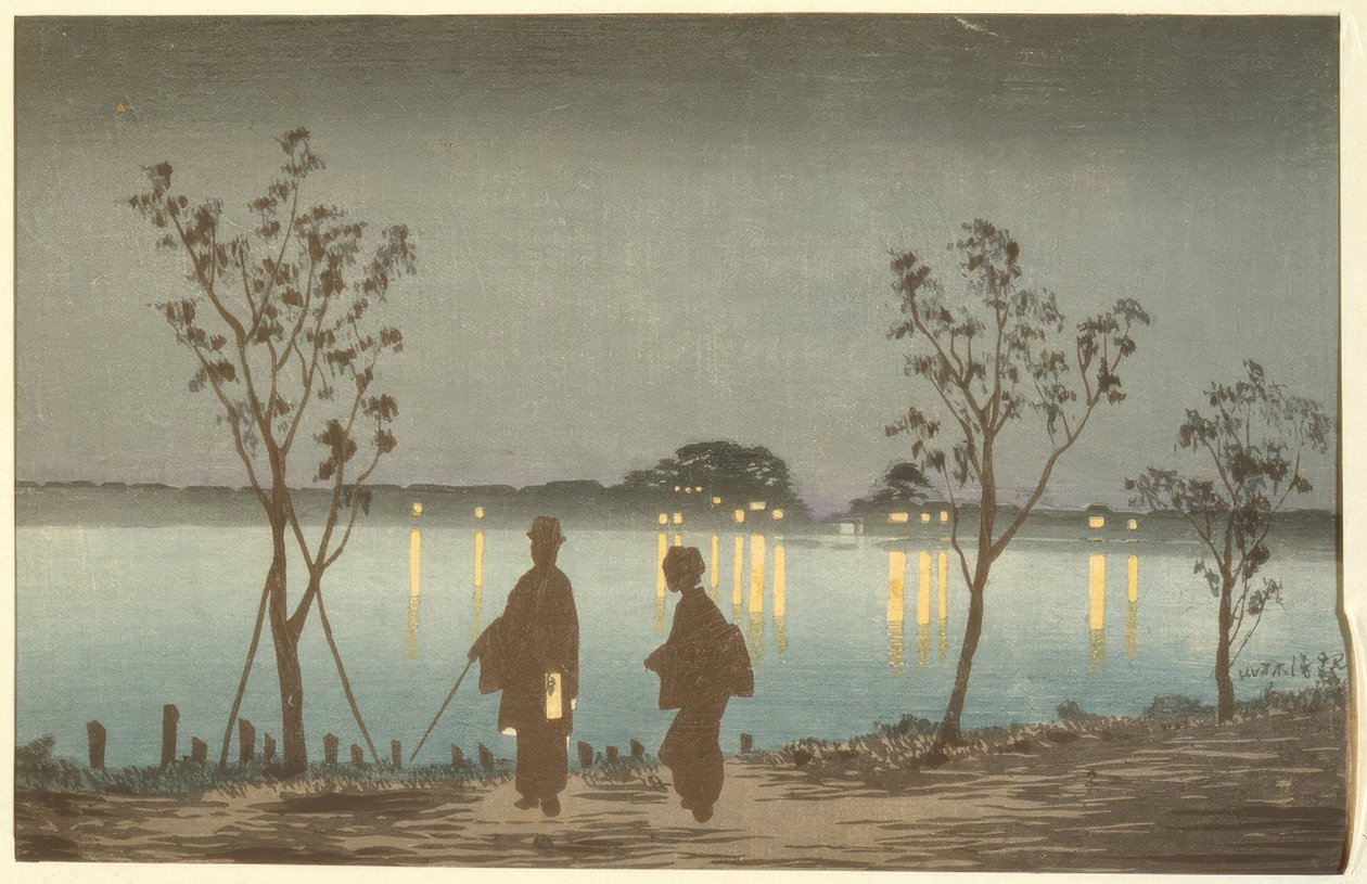 Éjszaka a Sumida folyón alkotó: Kiyochika Kobayashi
