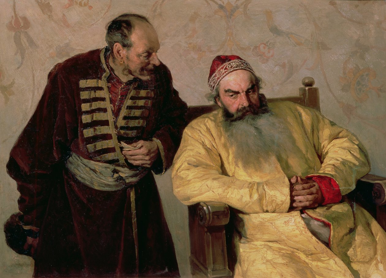 A Bojárnak feljelentéssel, 1904 alkotó: Klavdiy Vasilievich Lebedev