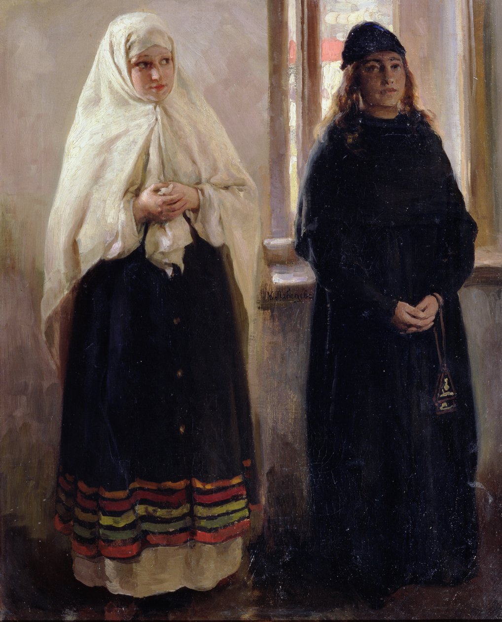 Két világ (olaj, vászon) alkotó: Klavdiy Vasilievich Lebedev