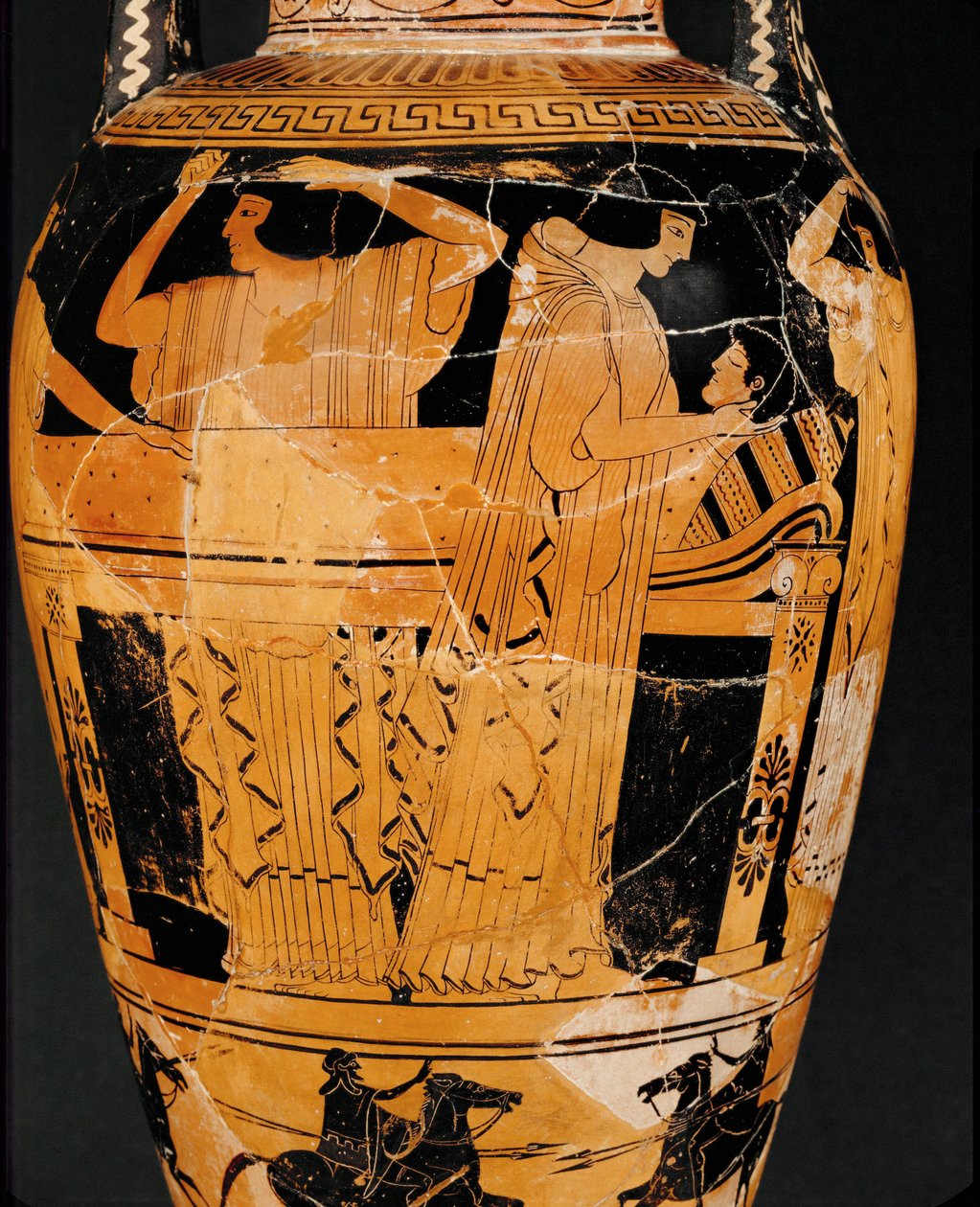Prothesis, a holttest kiterítése ... alkotó: Kleophrades Painter (fl.500 475 BC)