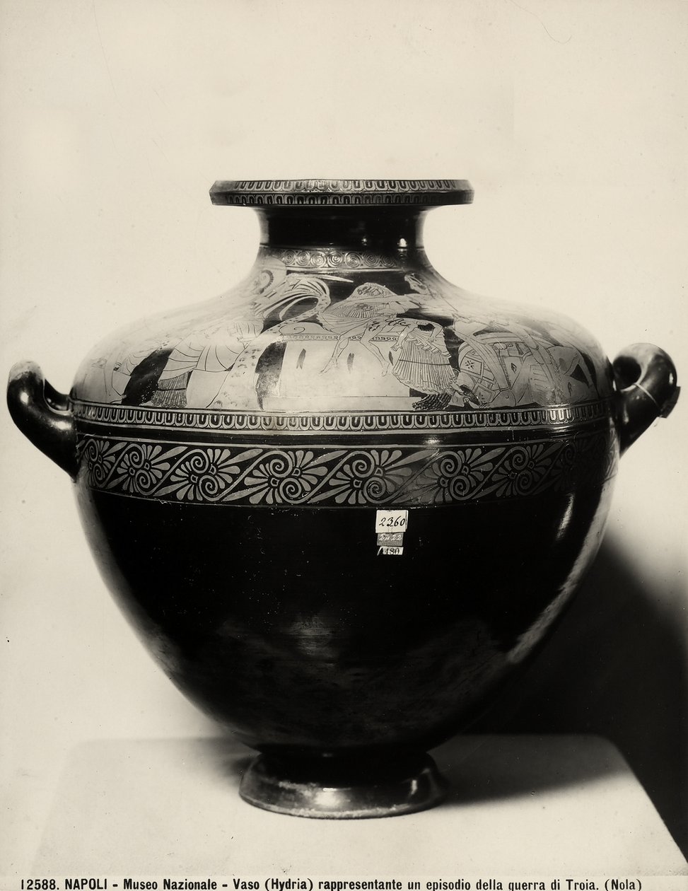 „Trója bukása” hydria, ie 480 körül (terrakotta) alkotó: Kleophrades Painter (fl.500 475 BC)