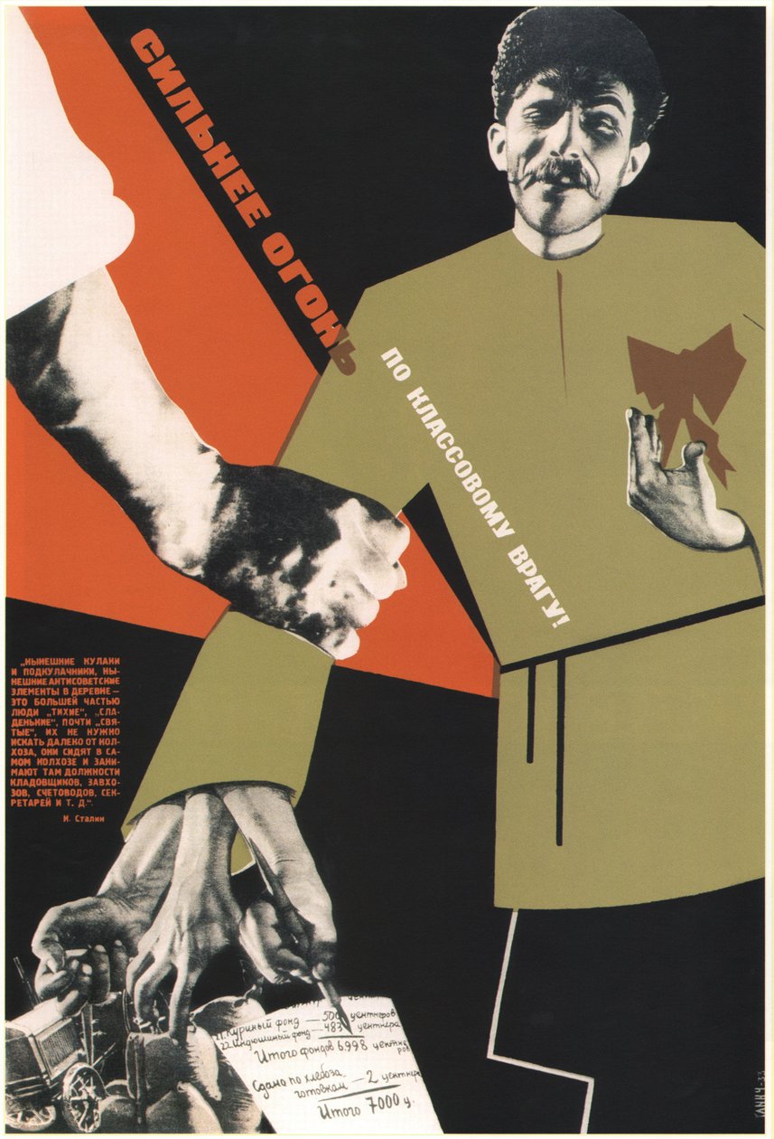 Még több tüzet az osztályellenségre!, 1933 alkotó: Klinch