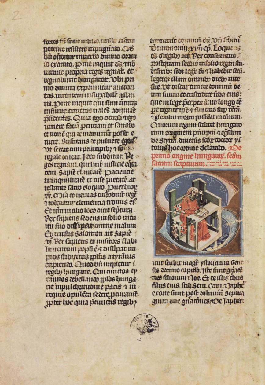 Illuminált krónika; Chronicon Pictum; Képes Krónika alkotó: Márk Kálti