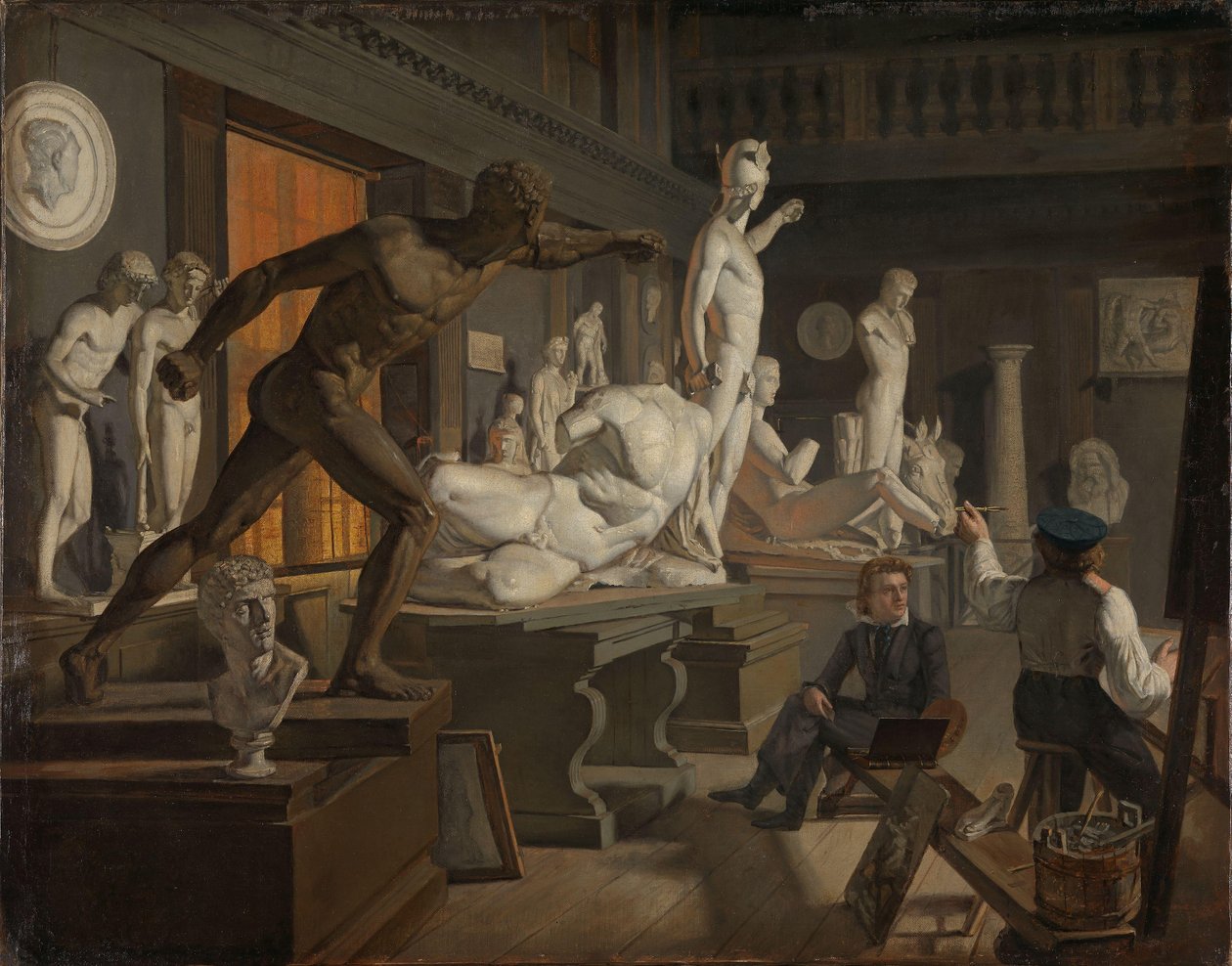 Jelenet a koppenhágai akadémiáról, 1827-28 körül (olaj, vászon) alkotó: Knud Andreassen Baade