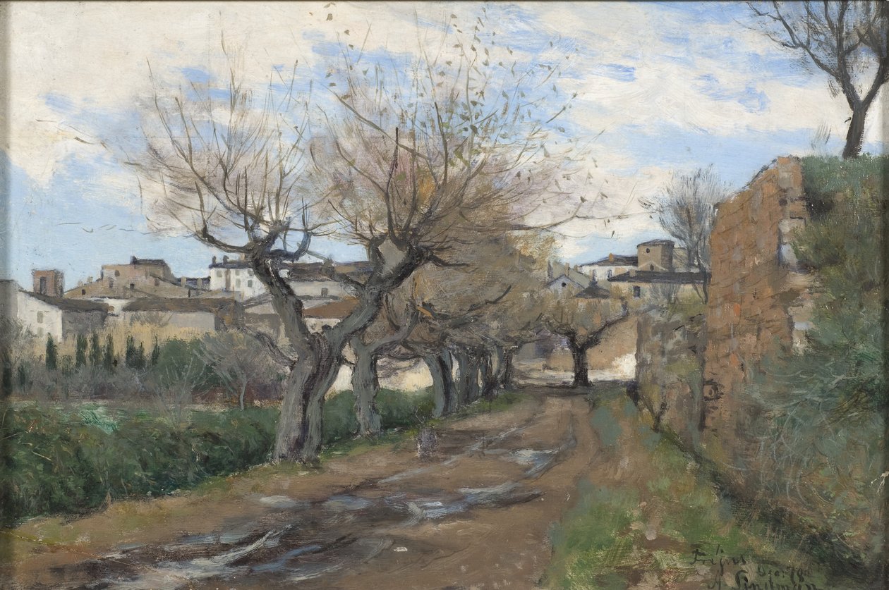 Egy utca Frejusban, 1878 alkotó: Knut Axel Lindman