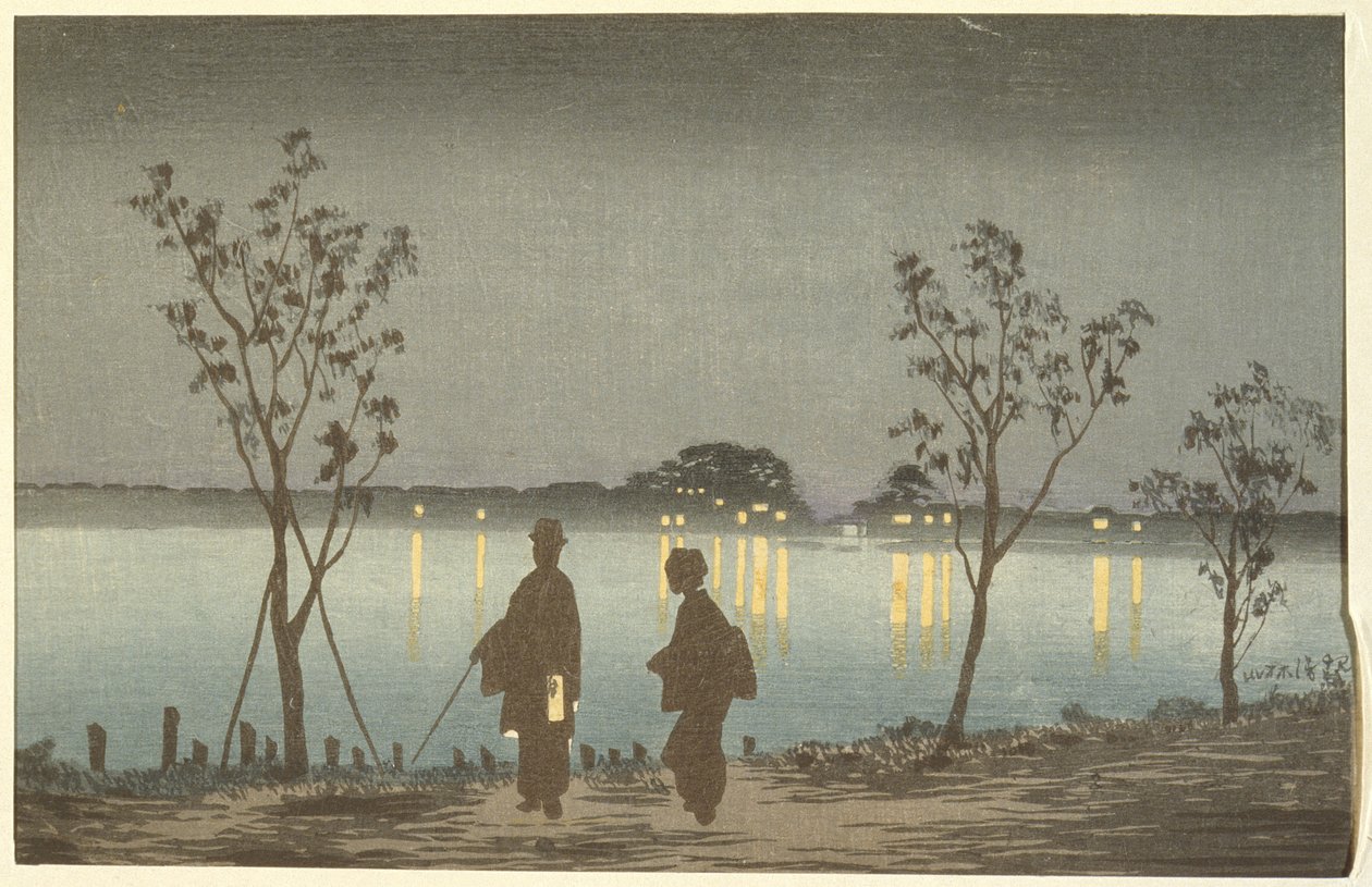 Éjszaka a Szumida folyón alkotó: Kobayashi Kiyochika