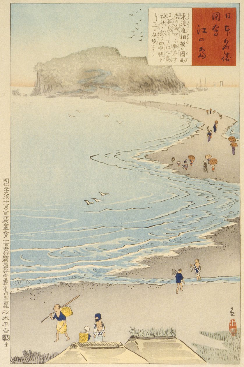 Enoshima szigete alkotó: Kobayashi Kiyochika