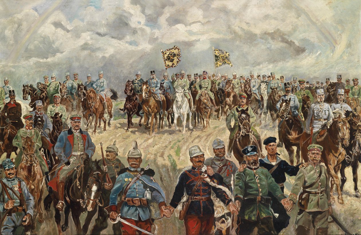 A szövetséges uralkodók parancsnokaikkal az 1. világháborúban, 1914-1918 alkotó: Koch
