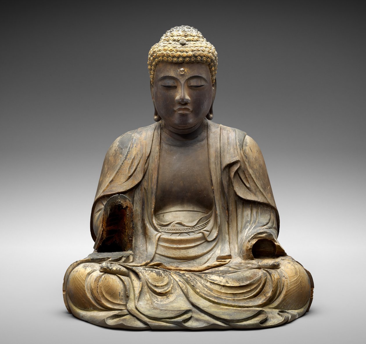 Amida, 1472 (polikróm fa) alkotó: Koei fl.1472 Koei fl.1472